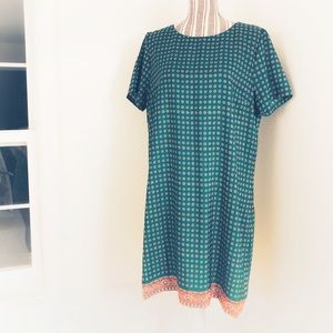 J. Crew short-sleeved shift dress. 14.